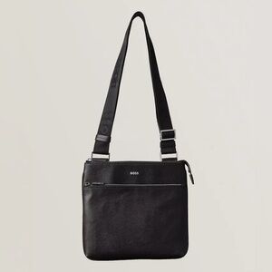 BOSS Leather Crossbody Envelope / Messenger Bag